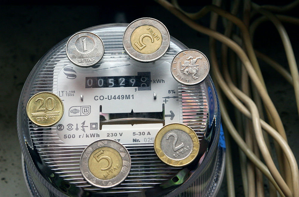 Elektros ir dujų kainos keisis 2-3 ct